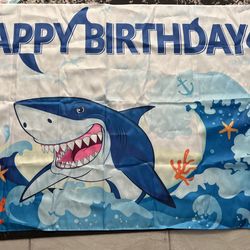 Shark Party Decor $20
