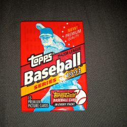 1993 Topps Unopened Baseball Cards