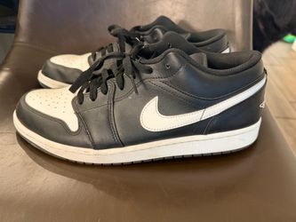 Air Jordan 1 Low Black White Sneakers