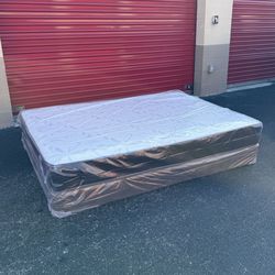 Queen Mattress Set – Medium – Brand New – Delivery Available 🚚