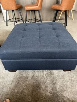 Ottoman Blue Storage