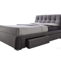 Karyen Upholstered Platform Storage Bed (KING)