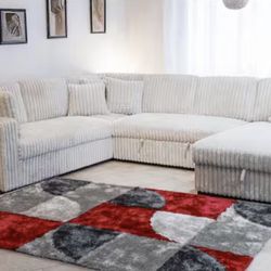 SECTIONAL SLEEPER LIGHT GRAY  (NC) $1299 FREE LOCAL DELIVERY  CASH PRICE / NO TAXES  