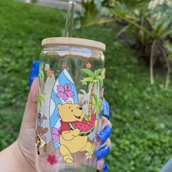 Winnie The Pooh Glass Cup