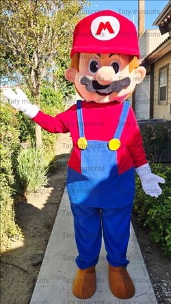Super Mario plumber Mascot Costume For Sale Halloween Party Event