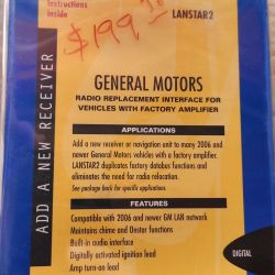 SOUNDGATE LANSTAR2 RADIO REPLACEMENT INTERFACE FOR 2006-UP GM WITH BOSE