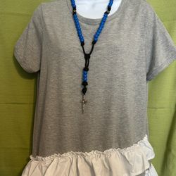 Handmade Rosary Made With Paracord By Me #3