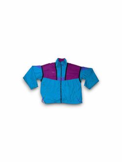 Vintage Columbia Sportswear radial sleeve full zip windbreaker jacket large