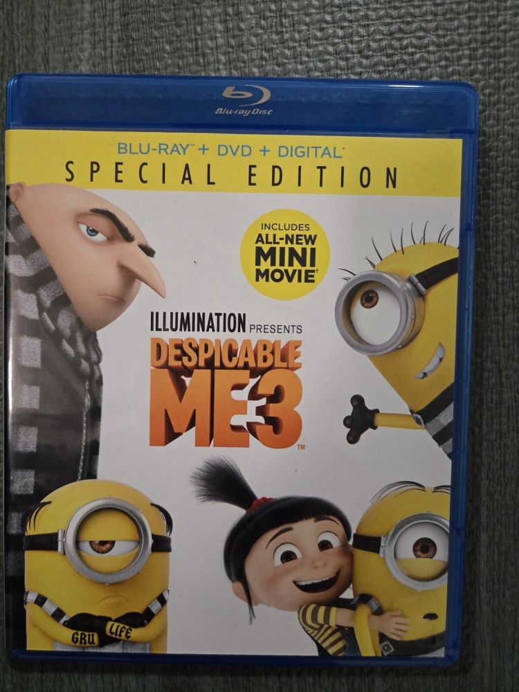 Despicable Me 3 Blu Ray