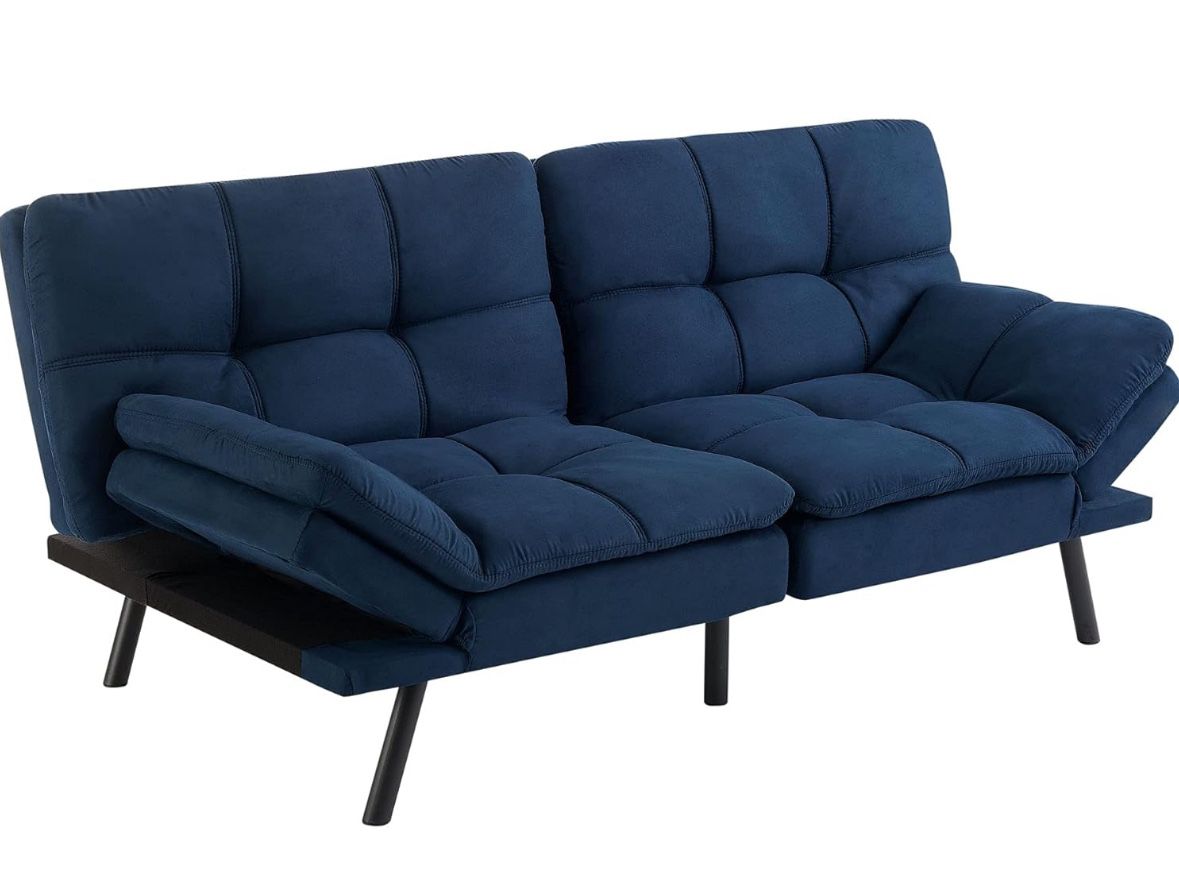 *SOLD* Memory Foam Futon Sofa Bed Couch Sleeper