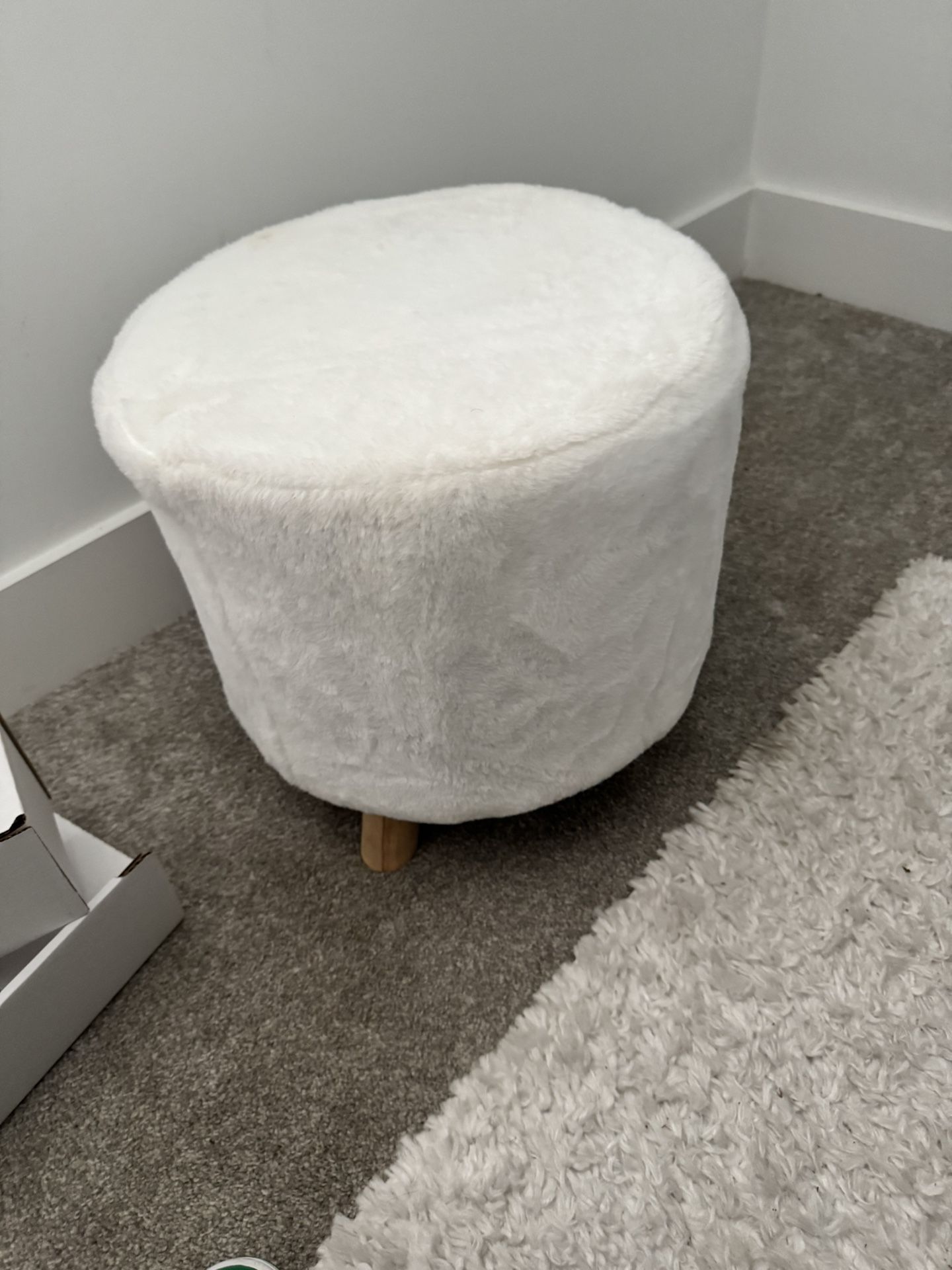 Small White Stool