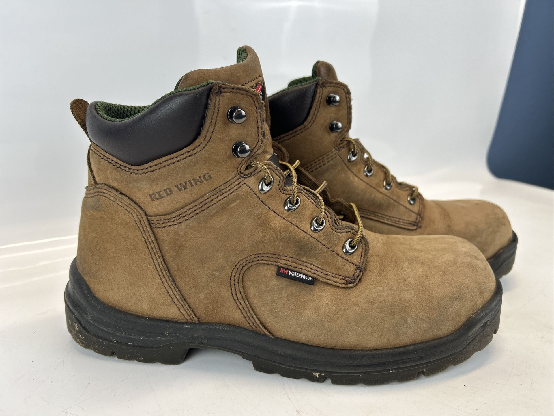 Red Wing King Toe Boots Men's 12D Brown Leather Waterproof Work Lace Up 435