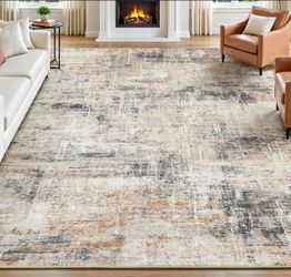 8x10 Area Rug (Grey/Gold)