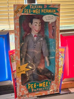 Vintage Talking Pee Wee Herman doll in box