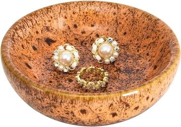 ARTKETTY Ceramic Jewelry Tray - New - Orange