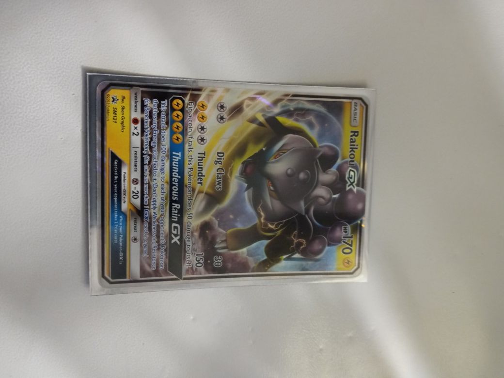 Raikou gx Pokemon cards