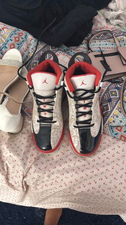 Red and black Jordan’s