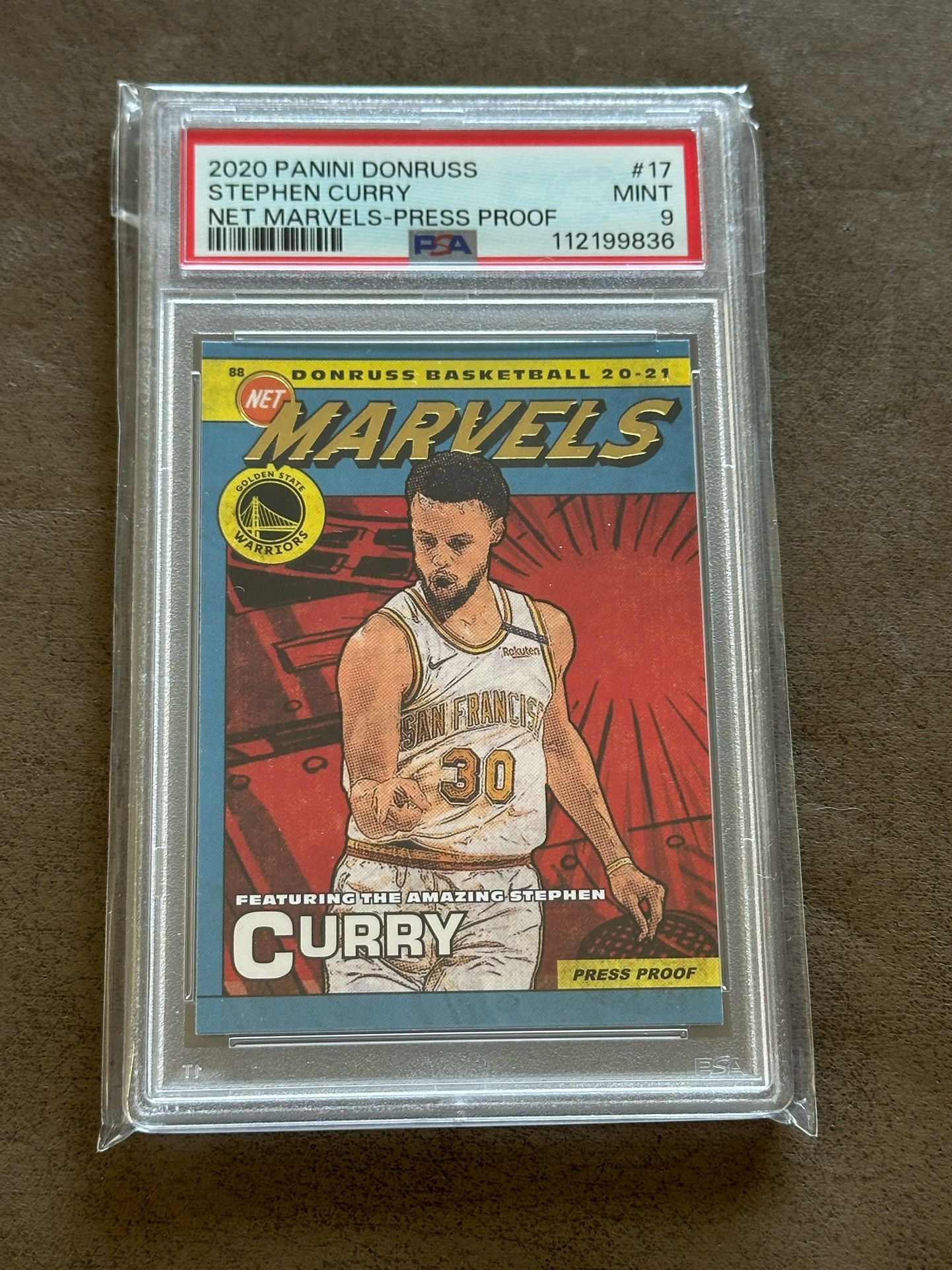 Stephan Curry Marvels Psa 9 Press Proof