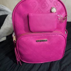 JUICY COUTURE, PINK BACKPACK,PINK WALLET, PINK COIN PURSE 