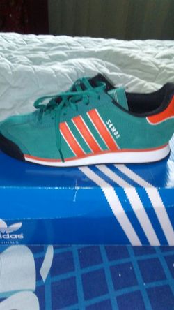 Adidas samoa sz 5 1/2 teal and orange brand new