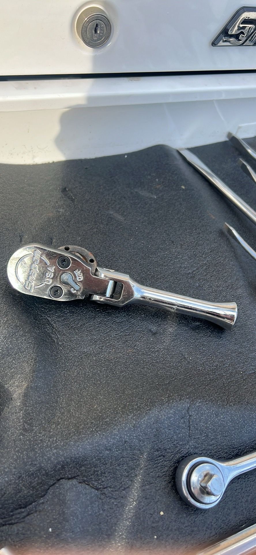 1/2 in Dr stubby flex head ratchet snap on