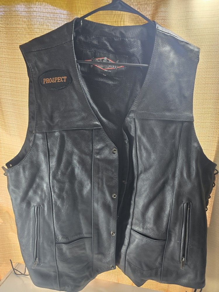 3xl Leather Motorcycle Vest