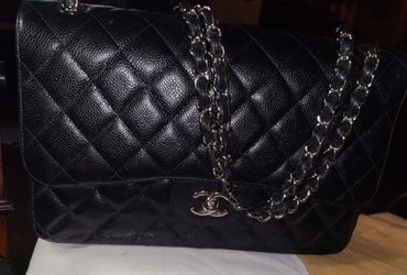 Authentic New Chanel Large Double Flap Handbag!