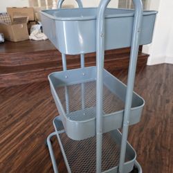 Metal Rolling Cart Like New - $25