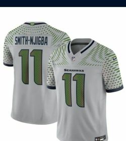 Men's Jaxon Smith-Njigba Wolf Gray Seattle Seahawks 2025 Rivalries Collection Limited Jersey XL