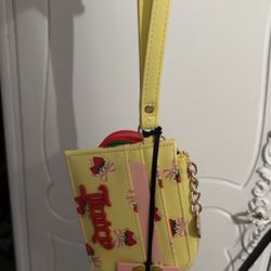 juicy yellow wristlet wallet 