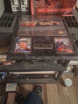 Jeff Gordon NASCAR Card Display Plaque