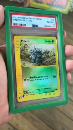 Pokemon PSA Slab - Pineco Reverse Foil - Skyridge PSA 8