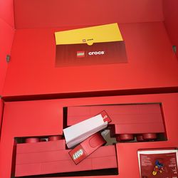 LEGO x Crocs Red Brick Clogs Size 11