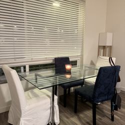 Modern Glass Dining Table 