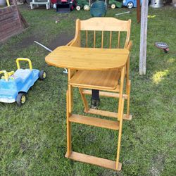 Bamboo Adjustable High Chair – Solid Wood