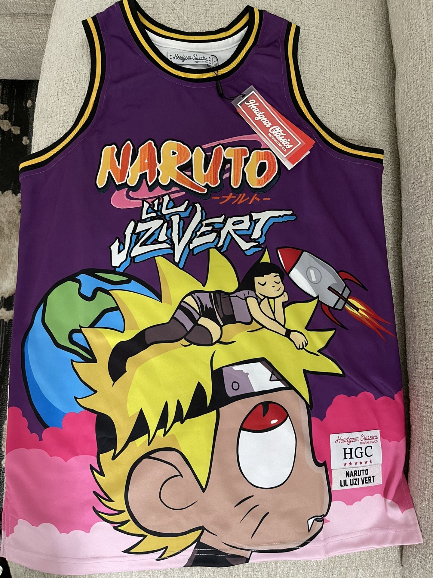 LIL UZI VERT X NARUTO BASKETBALL JERSEY