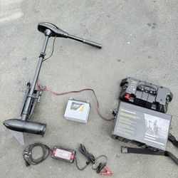 Minn Kota Endura Trolling Motor And Battery And Complete Setup 
