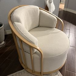 Birdcage Swivel Accent Chair