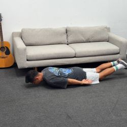 1.8k retail! West Elm Eddy 82" Sofa, Performance Yarn Dyed Gray - Can Drop Off