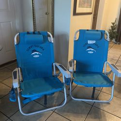 Beach chairs both