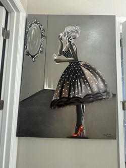 Canvas Painting - In The Moment by Liza Stone (36L x 1.5W x 48H) ($80)