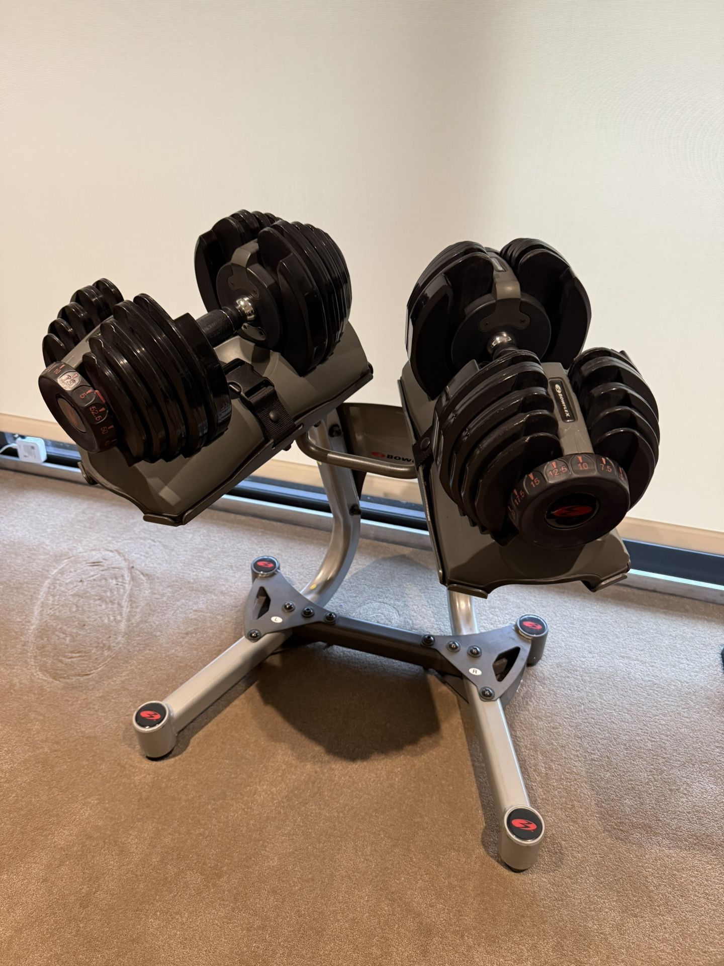 💪 Bowflex SelectTech 552 Adjustable Dumbbells + Stand – $195 OBO