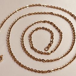 ✨ UnoAerre RARE COLLECTIBLE 1 AR Vintage 18k 750 Solid Gold Chain Necklace Made In Italy