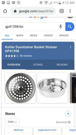 KOHLER Duostrainer Drain Basket in Vibrant Brushed Nickel