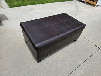 Leather Ottoman