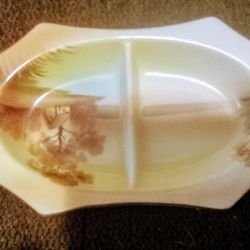 Hand-Painted 1930s Nordica Japan Luster Wear Divided Relish Candy Nut Dish 📤