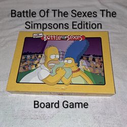 Battle Of The Sexes The Simpsons Edition Board Game In Excellent New Condition (Is Complete Nothing Missing)