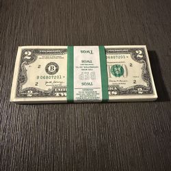 2 Dollar Stars Notes Uncirculated 