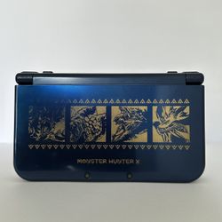 Nintendo 3DS XL Monster Hunter X – Dual IPS Screens – Custom Setup – 64GB – Rare