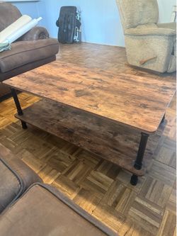 Rustic coffee table and side table